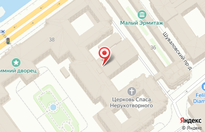 Банкомат, АКБ Абсолют Банк, ОАО, Южная часть на Дворцовой набережной на карте