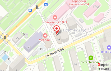 Столовая Поваренок на улице Фирсова на карте