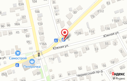 Магазин овощей и фруктов на Южной улице на карте
