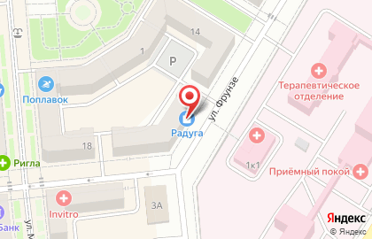 Магазин тканей и фурнитуры Радуга на карте