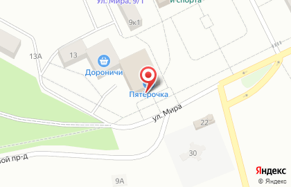 Универсам Пятёрочка в Ленинском районе на карте