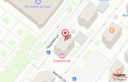 Салон красоты Клеопатра в Ханты-Мансийске на карте