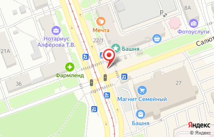 Киоск по продаже кваса на улице Горького на карте