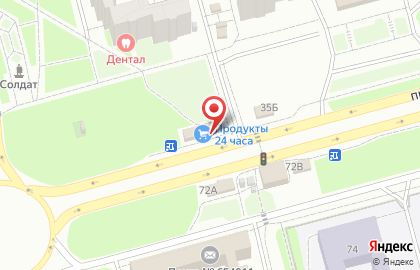Магазин кондитерских изделий Чудо печка на проспекте Авиаторов на карте