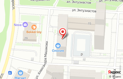 Квартирное бюро ОнегоГрад на улице Энтузиастов на карте