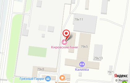 Кировские общественные мужские бани на карте