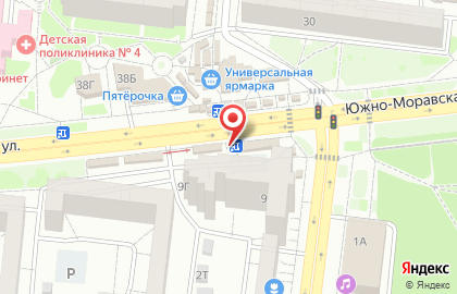 Банкомат СберБанк на Южно-Моравской улице, 9/2 на карте