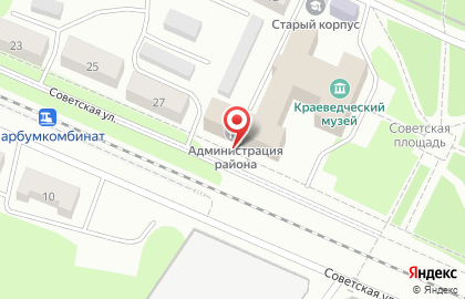 Городская библиотека №1 на Советской улице на карте
