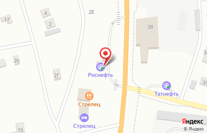 АЗС Роснефть на Шоссейной улице на карте