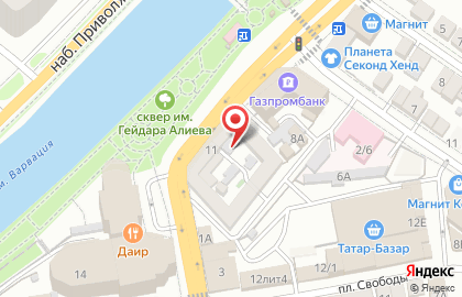 Торговая компания МИР КО на Набережной Приволжского Затона на карте