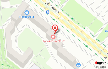 Стоматологическая клиника Эксклюзив-дент на улице Ленина на карте
