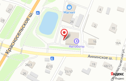 Магазин овощей и фруктов в Красносельском районе на карте