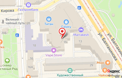 Магазин Мистер Попкин в Советском районе на карте