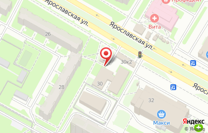 Производственно-торговая компания Монумент на Ярославской улице на карте