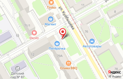 Магазин фруктов и овощей в Свердловском районе на карте