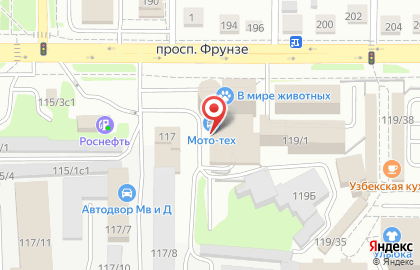 Сервисный центр Компстар на проспекте Фрунзе на карте