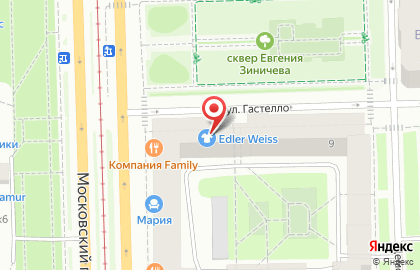 Салон свадебной и вечерней моды Edler Weiss на Московском проспекте на карте