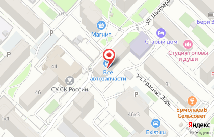 Магазин мясной продукции Сельский дворик на улице Шиллера на карте
