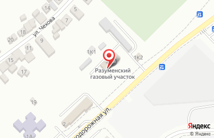 Газпром Межрегионгаз Белгород на Железнодорожной улице на карте