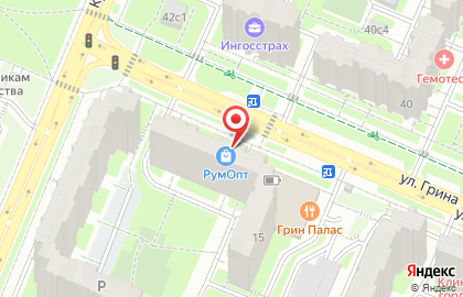 Салон мебели Цвет Диванов на улице Грина, 15 на карте