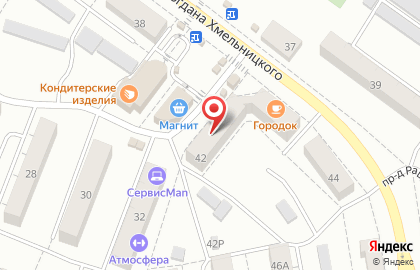 Магазин разливного пива Бир Мир на улице Богдана Хмельницкого на карте