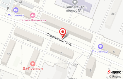 МГМСУ, Московский государственный медико-стоматологический университет им. А.И. Евдокимова в Спортивном проезде на карте