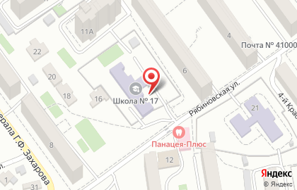 Основная общеобразовательная школа №17 в Кировском районе на карте