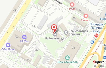 Центральный районный суд г. Волгограда в Центральном районе на карте