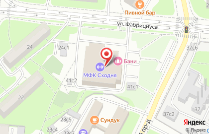 Баня в Москве на карте