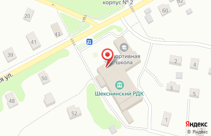 Шексинская центральная библиотека на карте