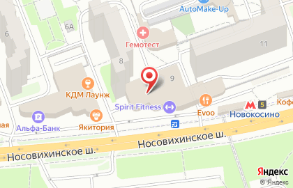Фото-копировальный центр Копирка на метро Новокосино на карте