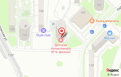 Городская детская поликлиника в Пензе на карте