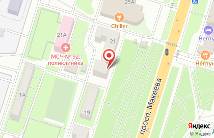 Отдел вневедомственной охраны при УВД по г. Миассу на проспекте Макеева на карте