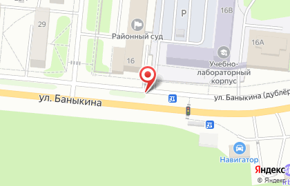 Якорь на улице Баныкина на карте