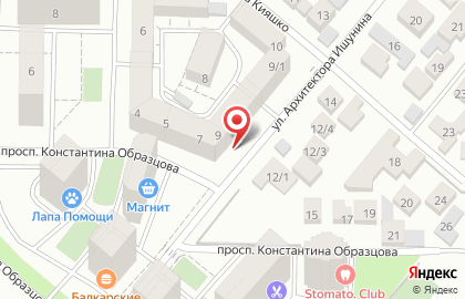 Автошкола Стар-т на улице имени Архитектора Ишунина на карте