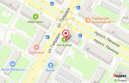 Супермаркет Твой дом на проспекте Ленина на карте
