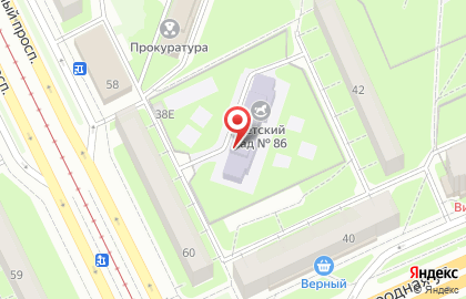 Детский сад №86 в Санкт-Петербурге на карте