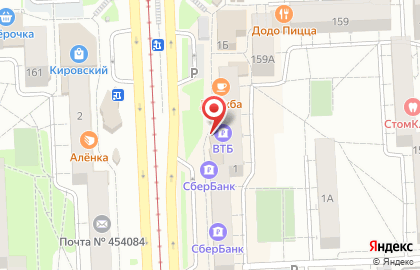 Терминал ВТБ в Калининском районе на карте