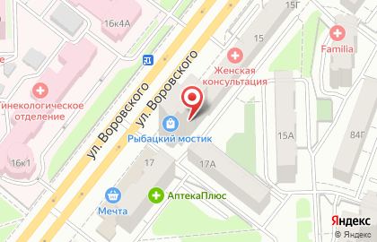 Магазин Escada на улице Воровского на карте