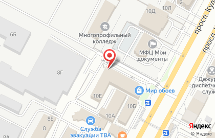 Оптовая фирма Интехсервис на проспекте Кулакова на карте