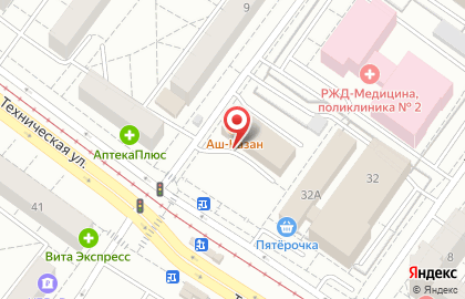 Екатеринбургский мясокомбинат на Технической улице на карте