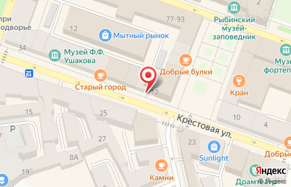 Магазин Мир обоев на Крестовой улице на карте