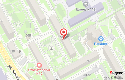 МонаМур на улице Железнодорожников на карте