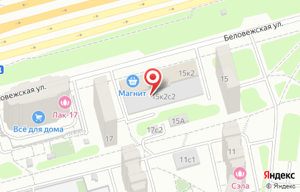 BRP-Центр на Беловежской улице на карте