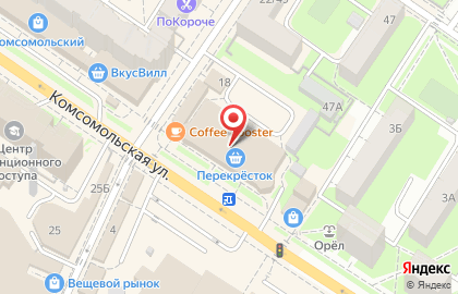 Супермаркет Перекрёсток на Советской улице в Подольске на карте
