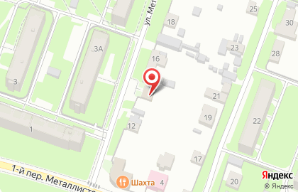 Магазин у дома Бристоль на улице Металлистов на карте