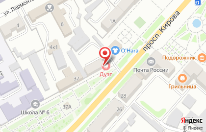 Парикмахерская Дуэт на проспекте Кирова на карте