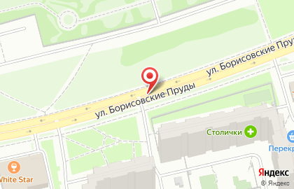 Теремок на улице Борисовские Пруды на карте