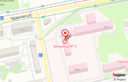 Городская больница №2, г. Бийск на улице Ленинградской на карте