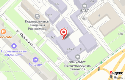 Клуб восточных единоборств Алмаз на улице Пудовкина на карте